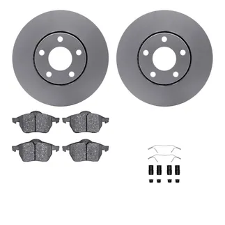 R1 Concepts WDUH1-73117 Carbon Series Brake Rotors W/ 5000 Oep Brake Pads & Hdw